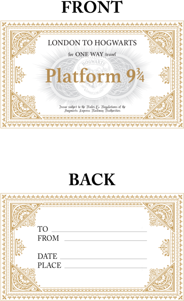 Harry Potter Free Printable Invites Png On Pnghq