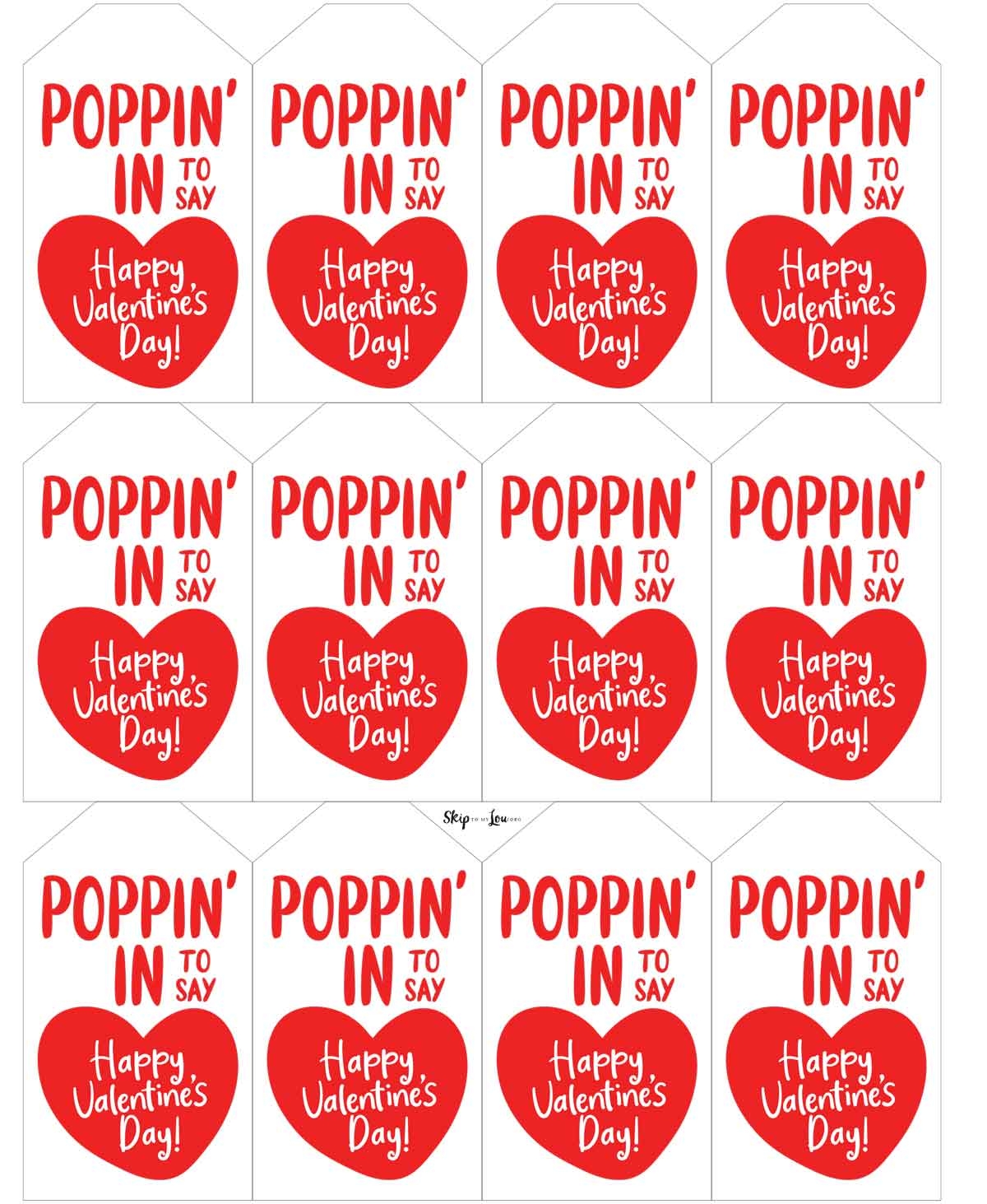 Have A Poppin Valentine 39 s Day Free Printable