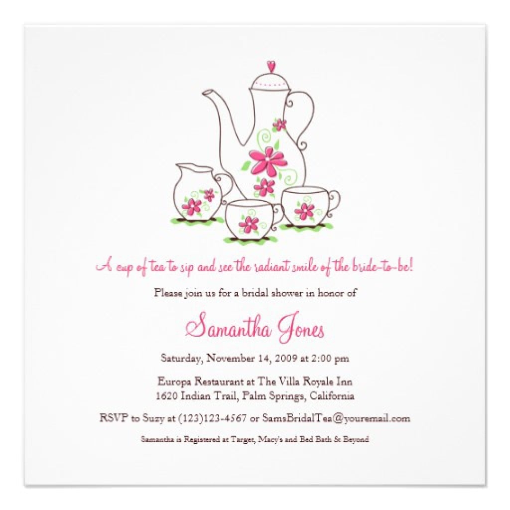 High Tea Invitation Free
