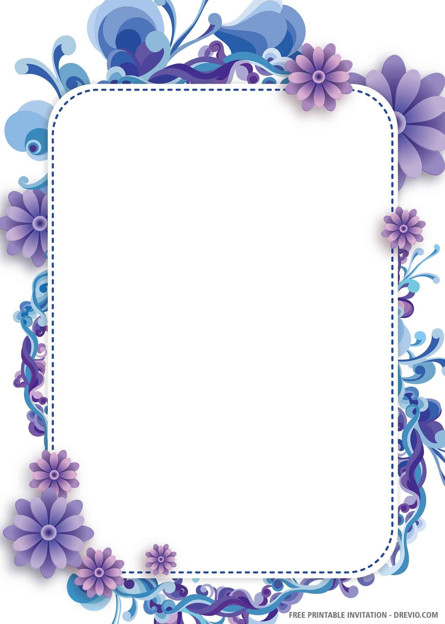 Invitation Card Border Design Template Image To U