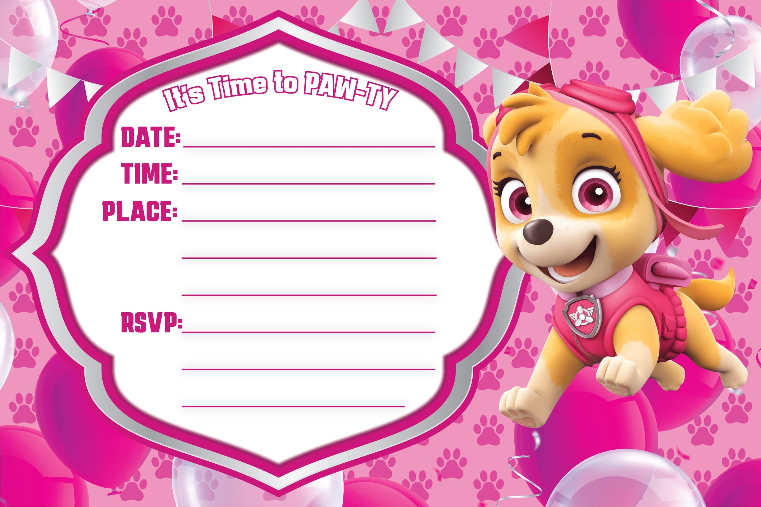 Invitations Paw Patrol Invitation Paw Patrol Birthday Paw Patrol My 