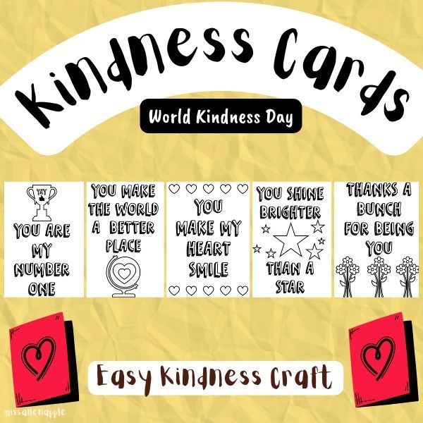 Kindness Cards Printable Random Acts Of Kindness Craft World 