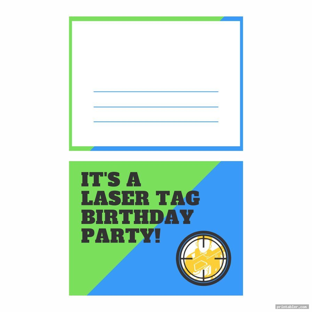 Laser Tag Invitations Printable Gridgit