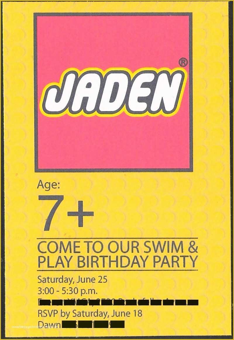 Lego Invitation Template Free Download Of Fiesta Friday Real Party Lego 