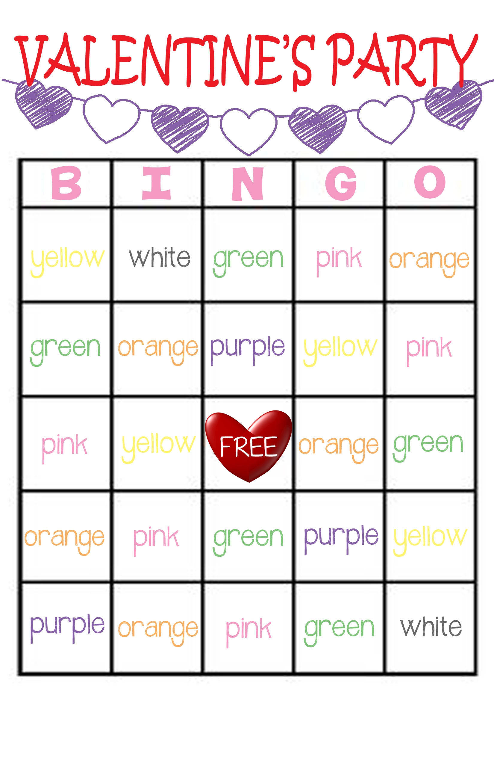 Life 39 s Journey To Perfection Valentine 39 s Day Bingo Printable Cr 