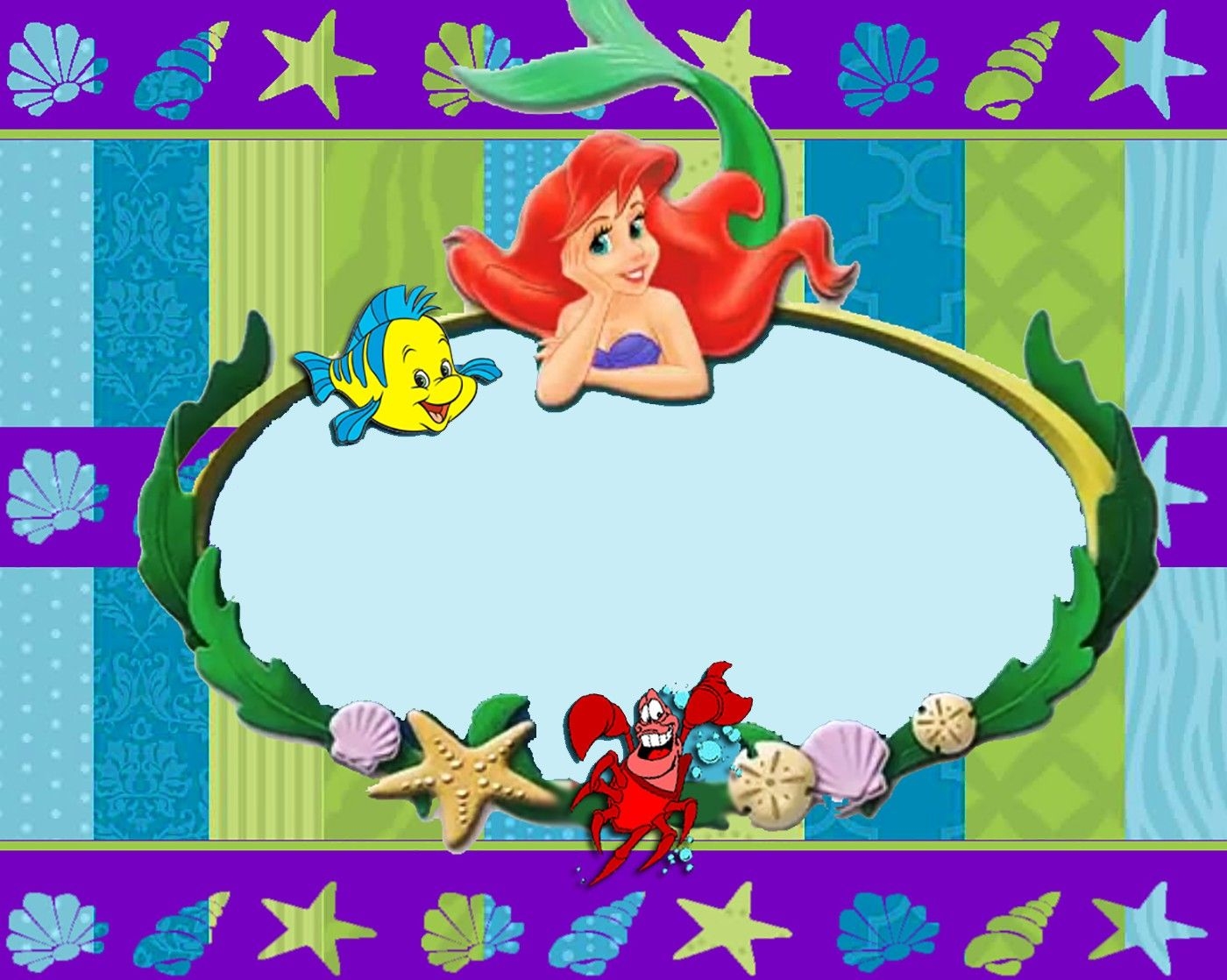 Little Mermaid Invitations Templates Free