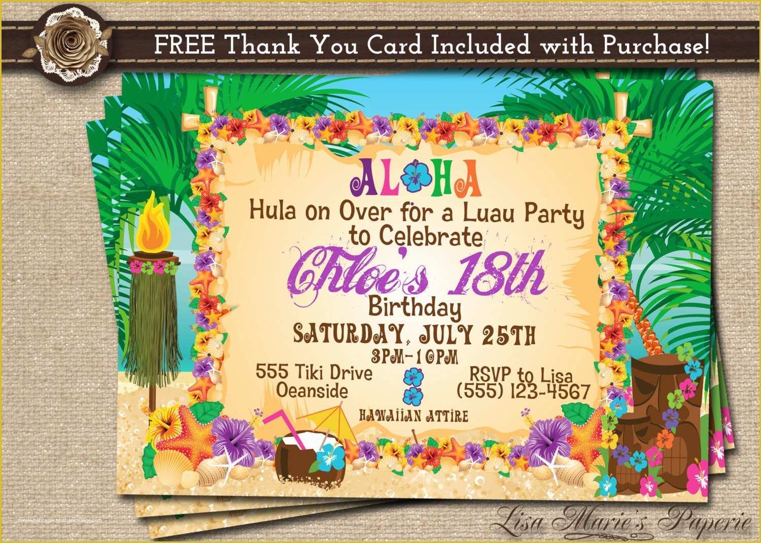 Luau Invitations Templates Free Of Luau Party Pineapple Tropical 