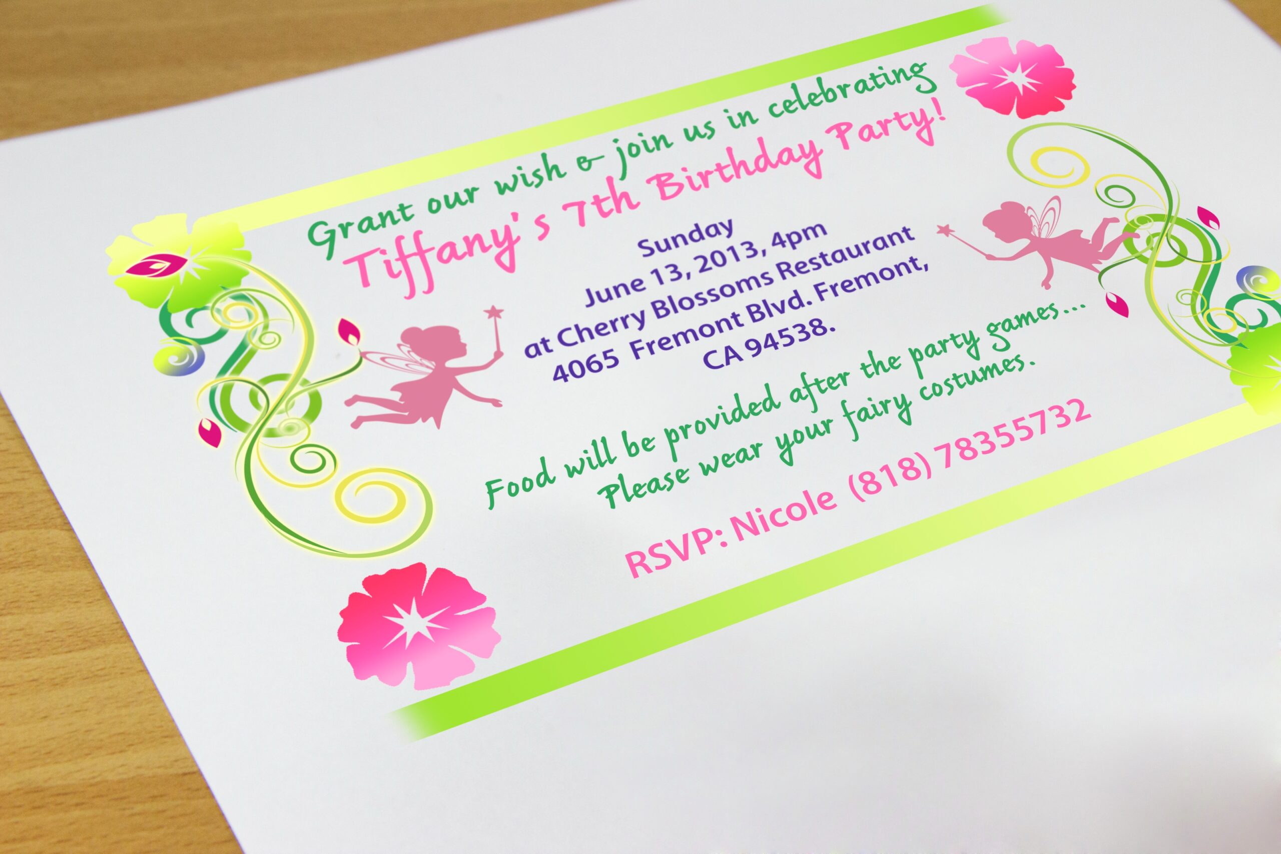 Make Your Own Birthday Invitations Free Printable