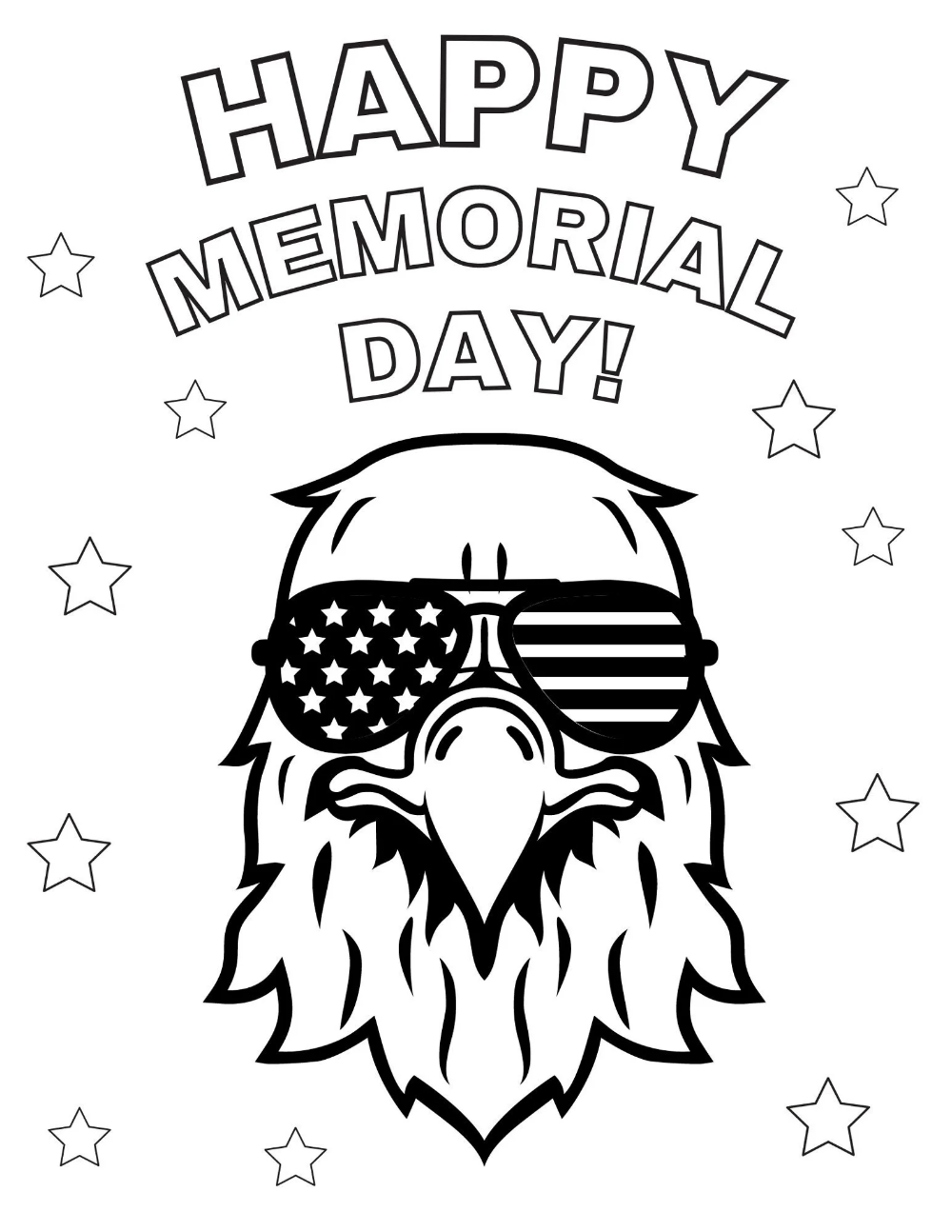 Memorial Day Coloring Page Memorial Day Printables Memorial Etsy