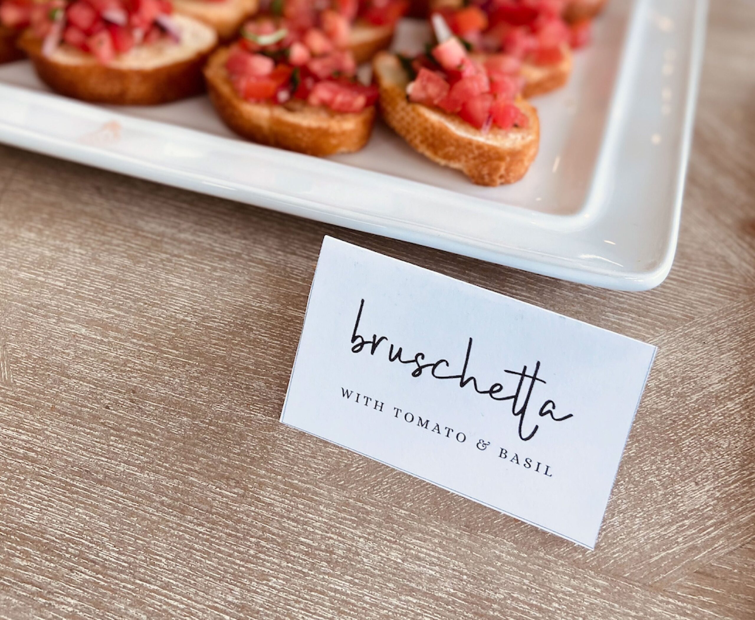 Minimalist Buffet Card Template Buffet Cards Food Labels Etsy