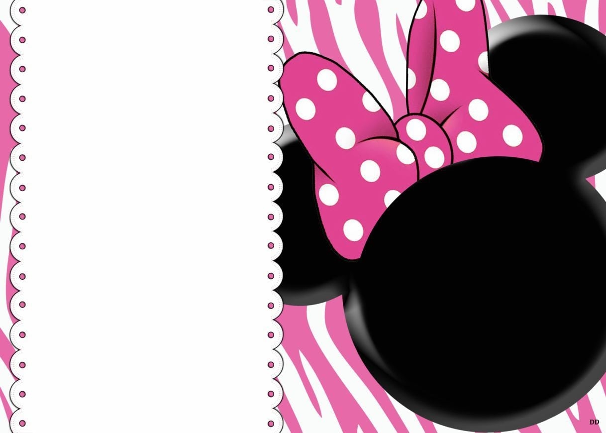Minnie Mouse Blank Invitation