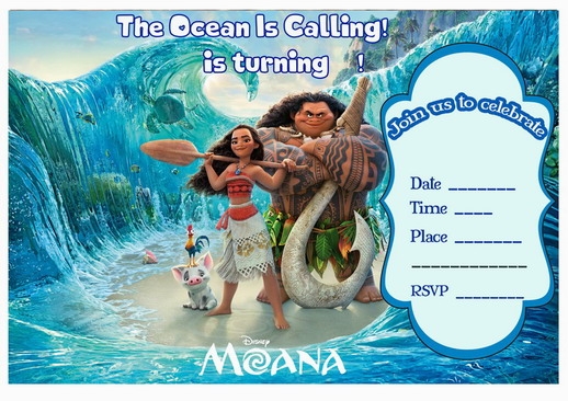 Moana Birthday Invitations Free Printable Free Templates Printable