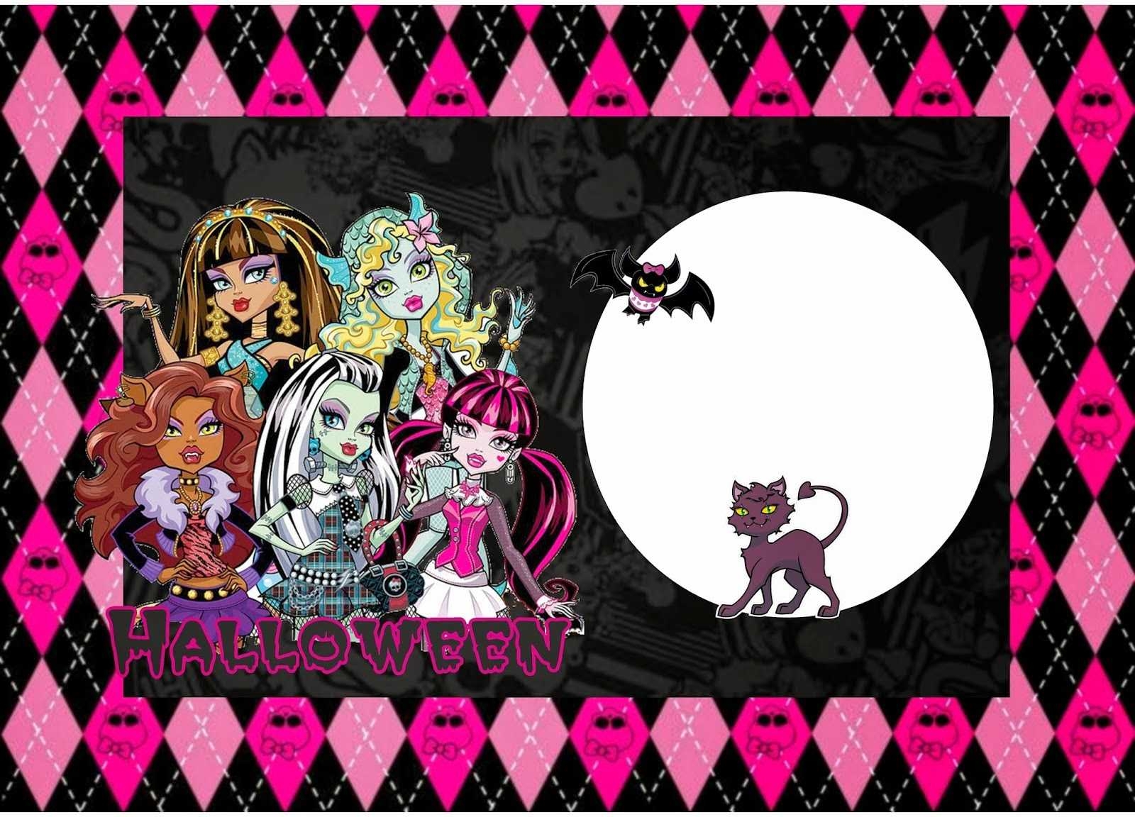 Monster High Birthday Invitation Templates Free Best Happy Inside
