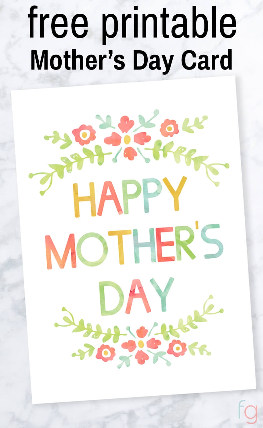 Mother 39 s Day Card Free Printable