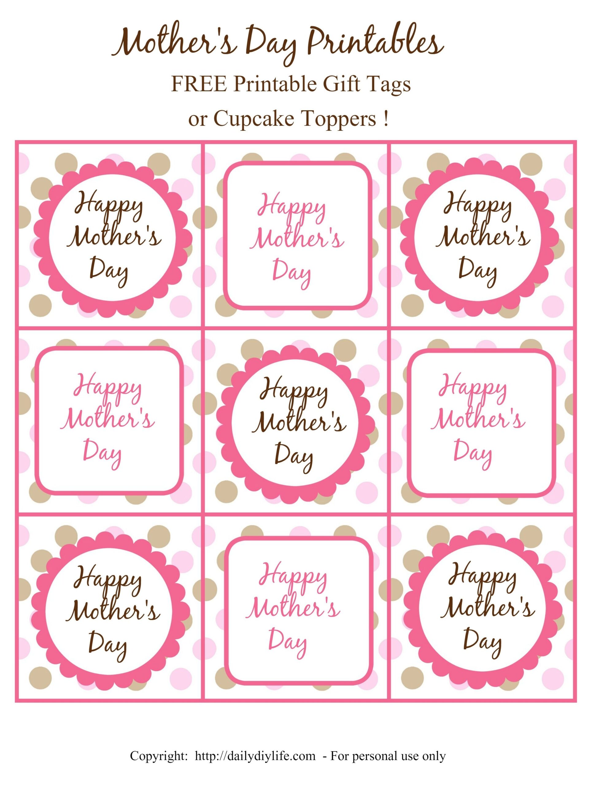Mother 39 s Day Gift Tags Free Printable Web Free Printable Mother 39 s Day 