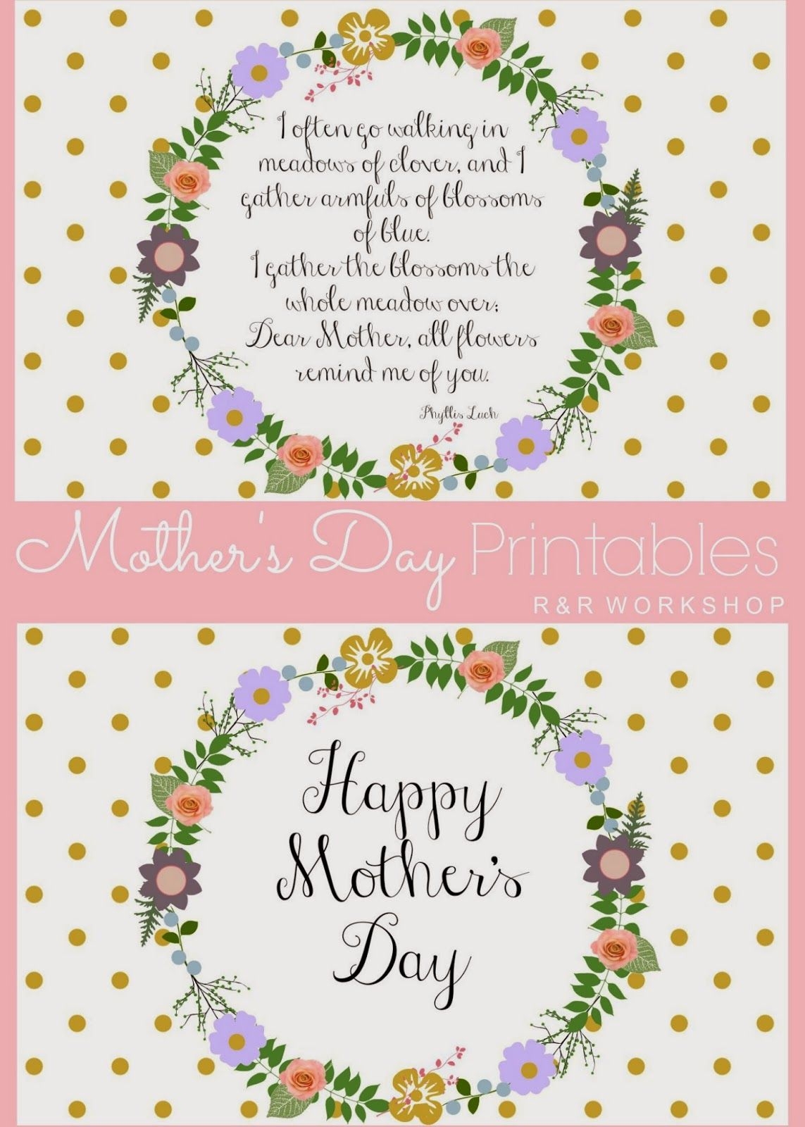 Mother 39 s Day Printable Mothers Day Poems