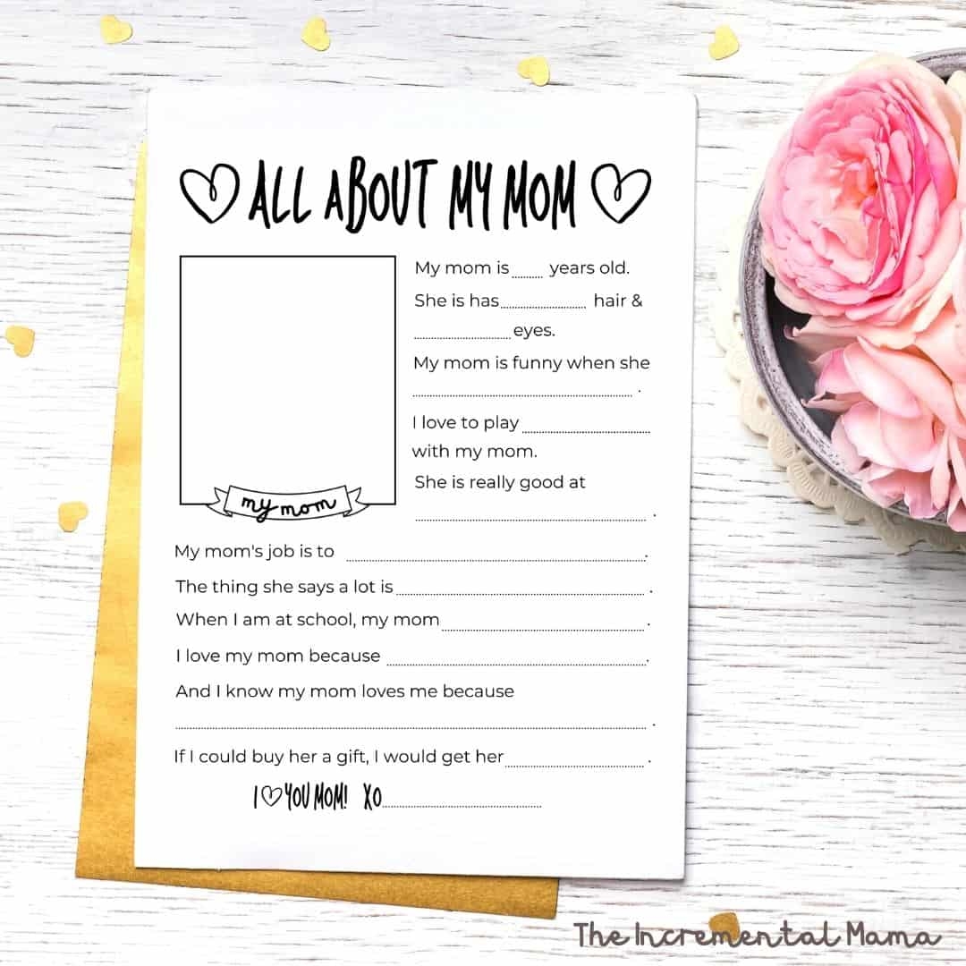 Mother 39 s Day Questionnaire All About My Mom Printable 46 OFF