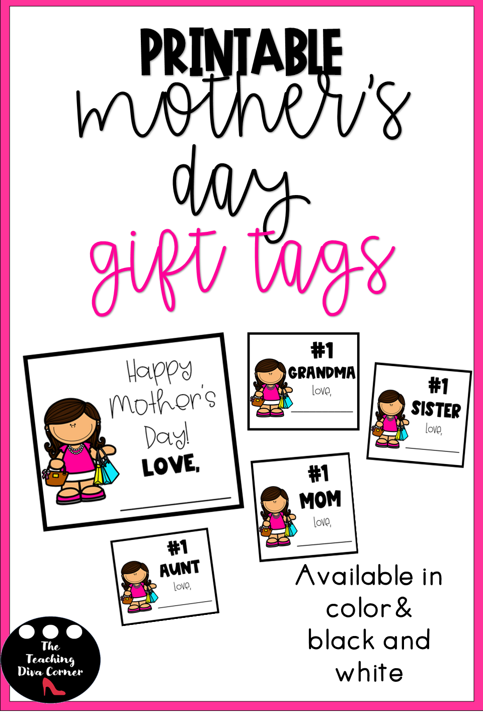 Mothers Day Printable Gift Tags Gift Tags Printable Gift Tags 