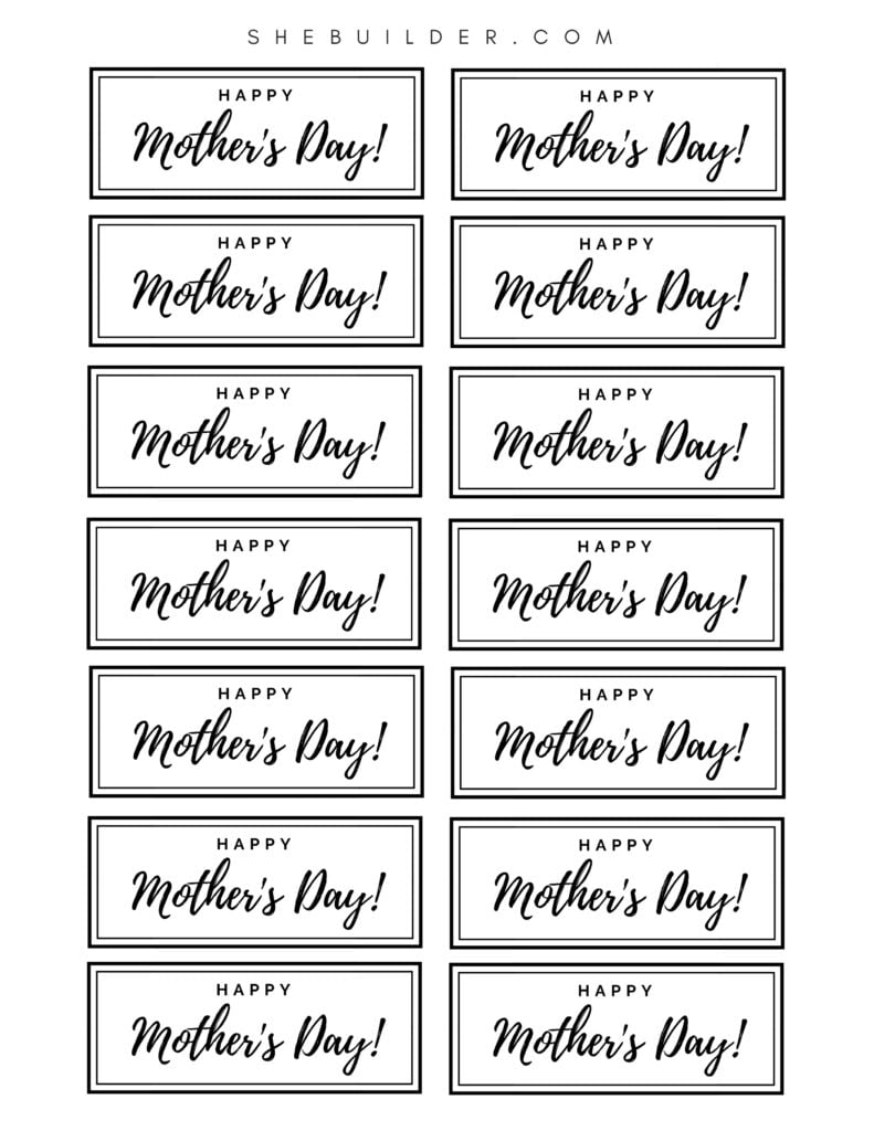 Mothers Day Tags Printable Free Printable Templates