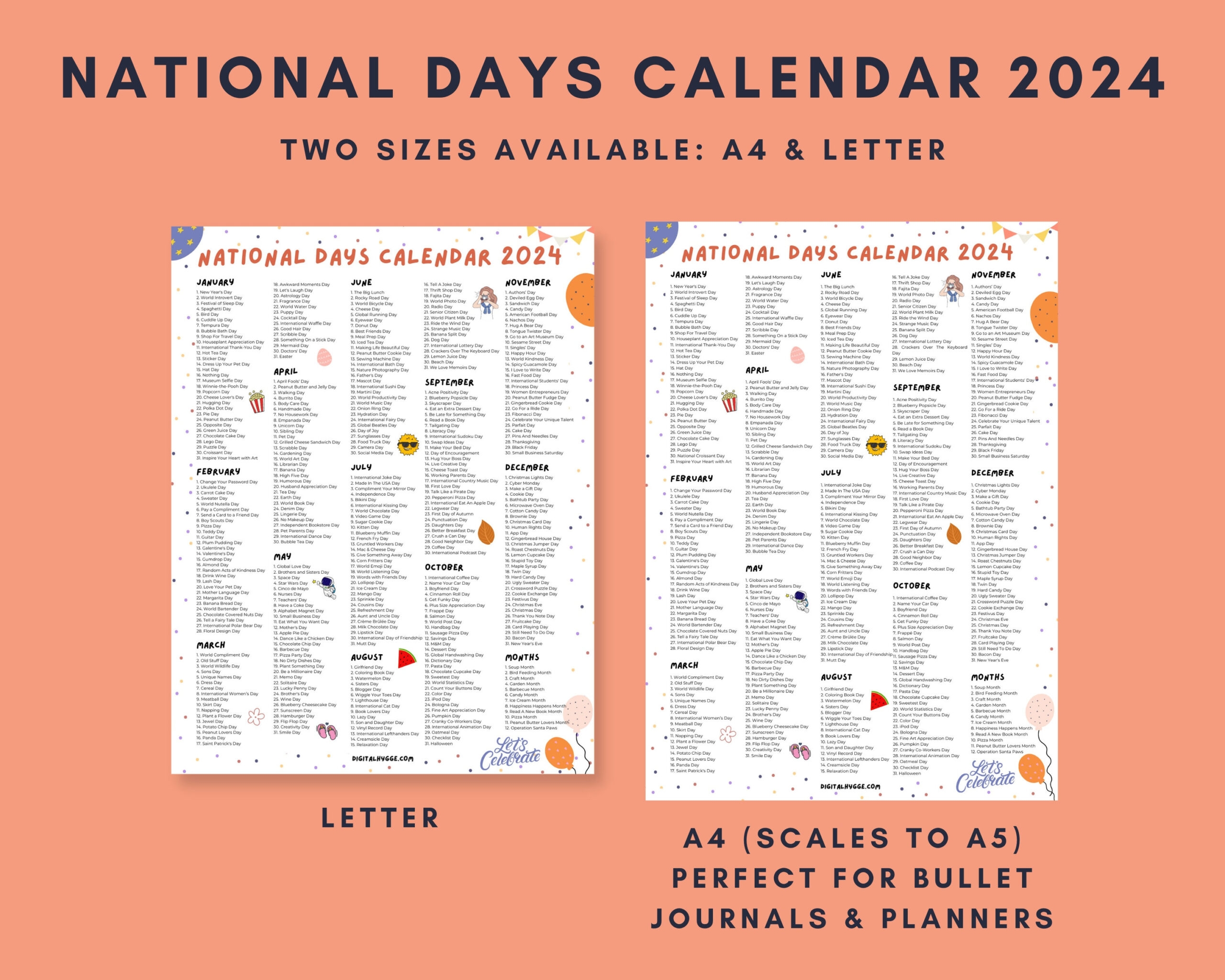 National Day Calendar 2024 Printable Free Calendar 2024 Printable