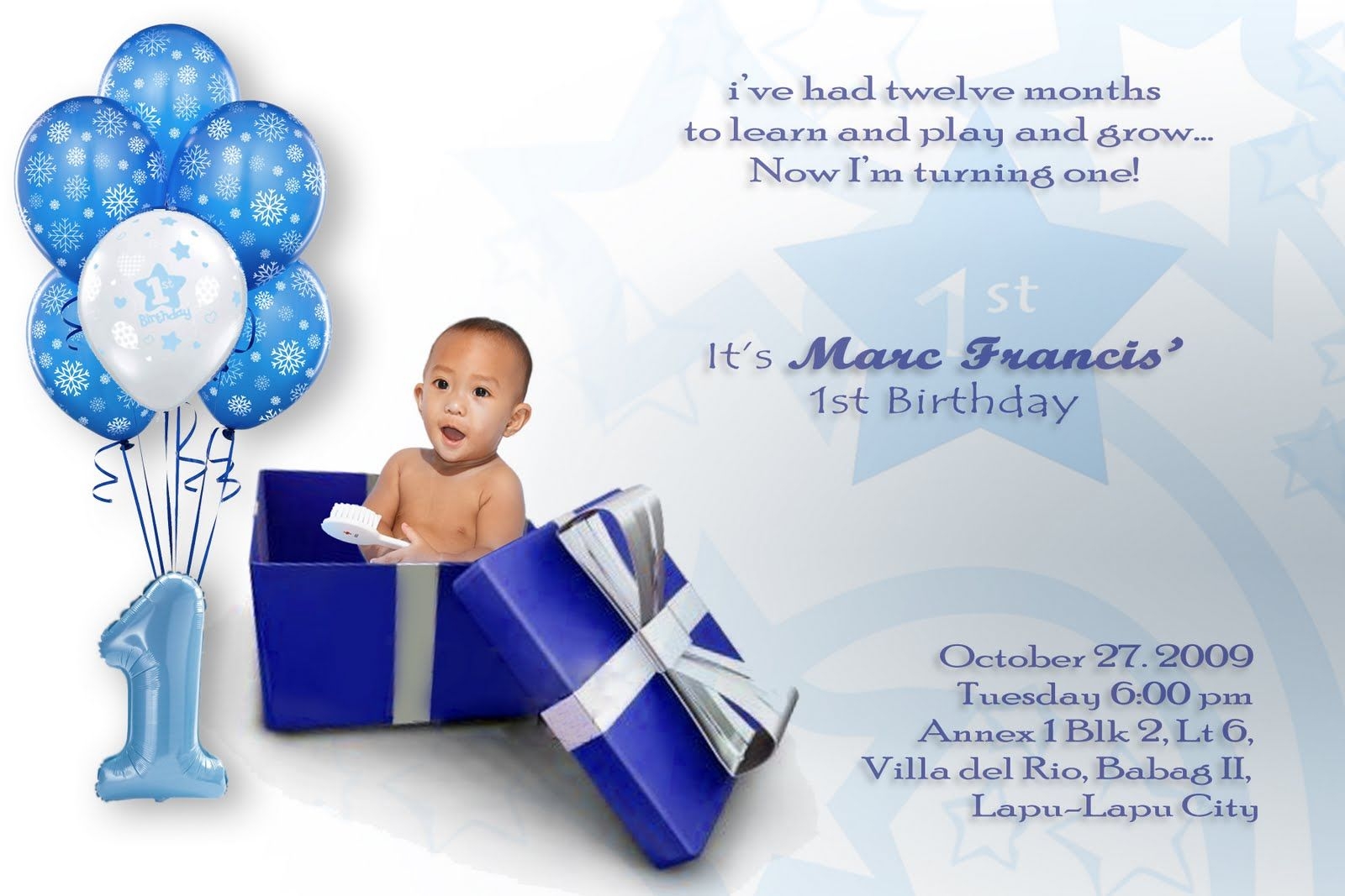 Nice Baby Boy First Birthday Invitations Online Birthday Invitations