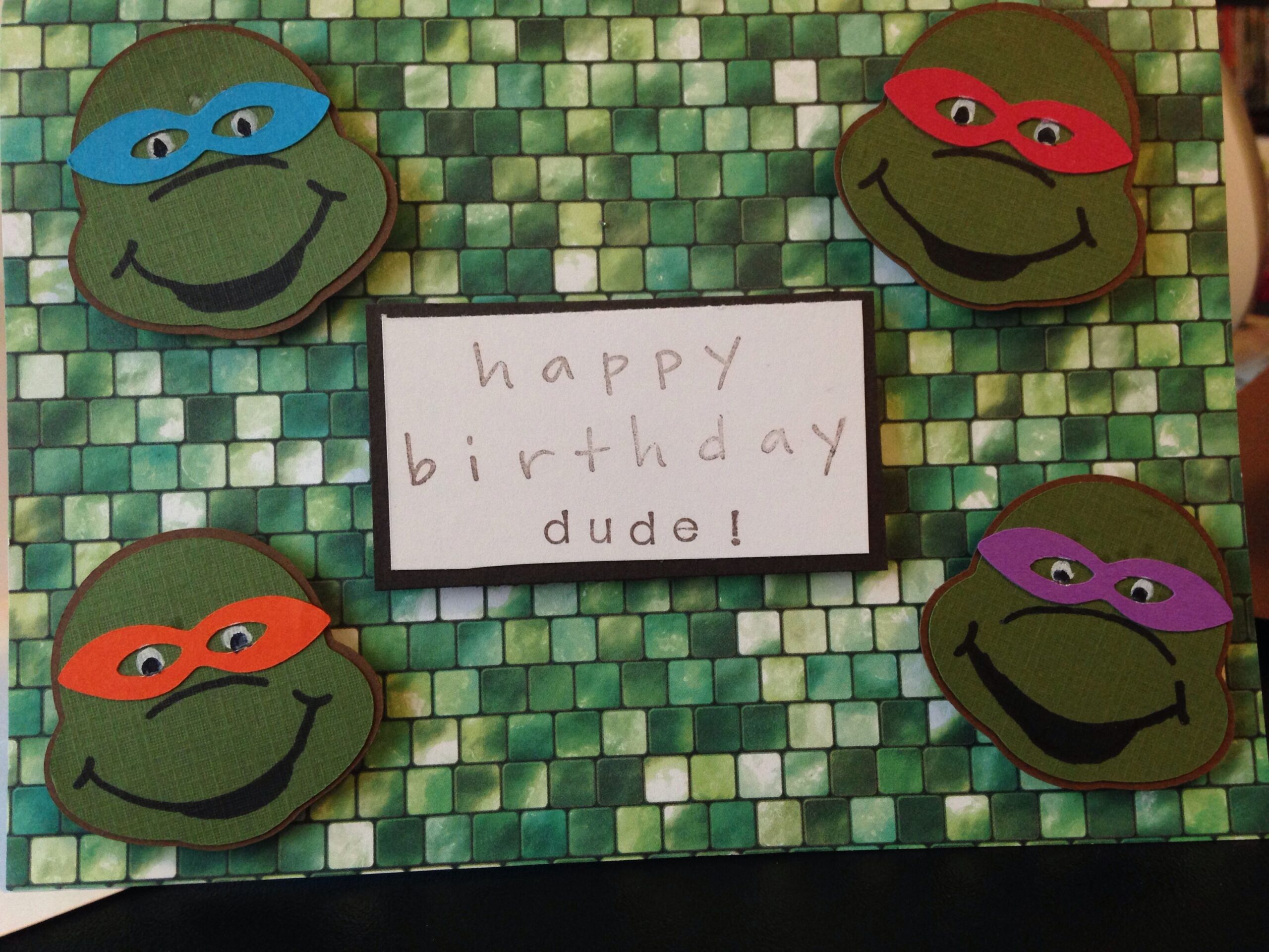 Ninja Turtle Birthday Card Printable Printable Templates Free