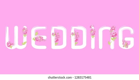 Original Wedding Invitations Invitation Printout On Stock Vector 