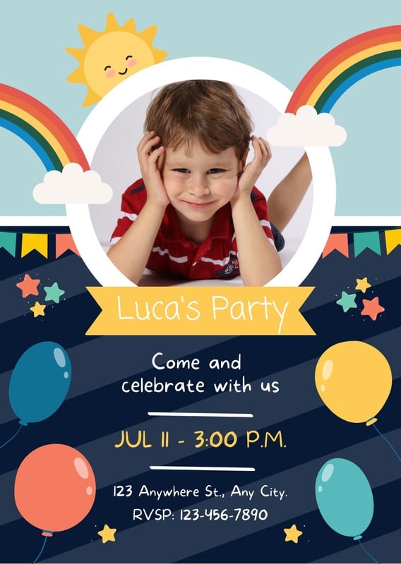 Page 2 Free And Printable Birthday Invitation Templates Canva
