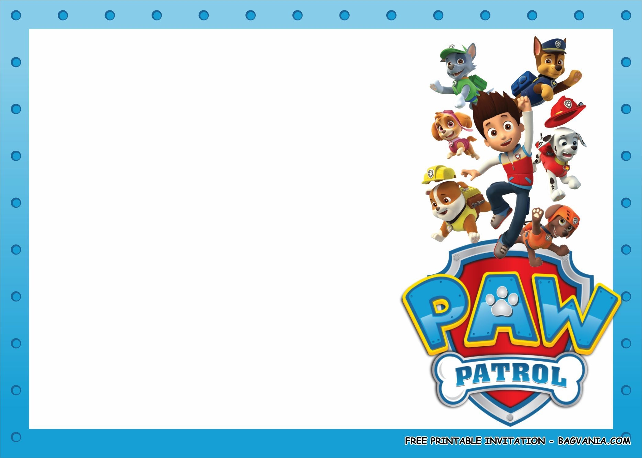 Paw Patrol Template