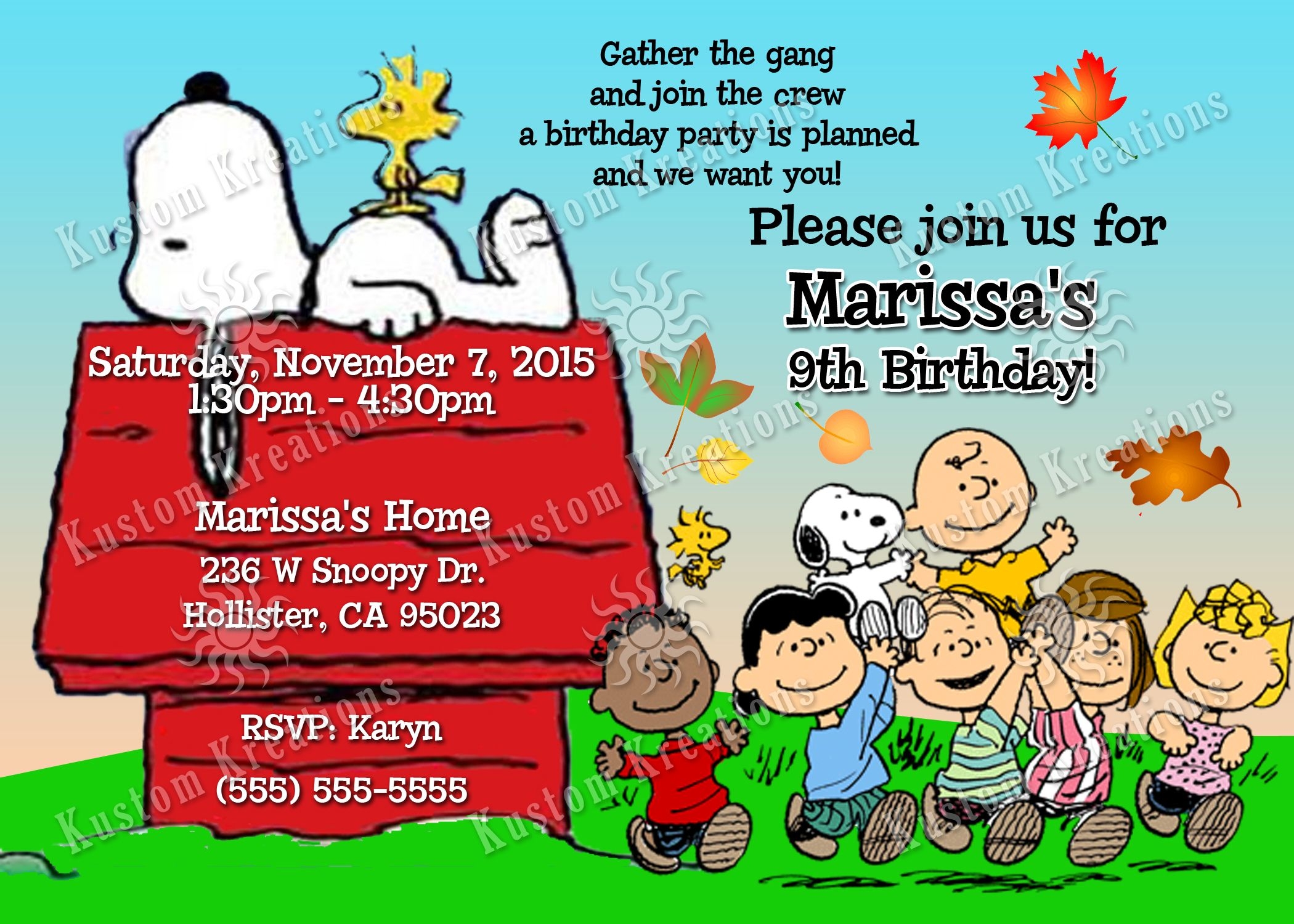 Peanuts Snoopy Birthday Invitations Artofit