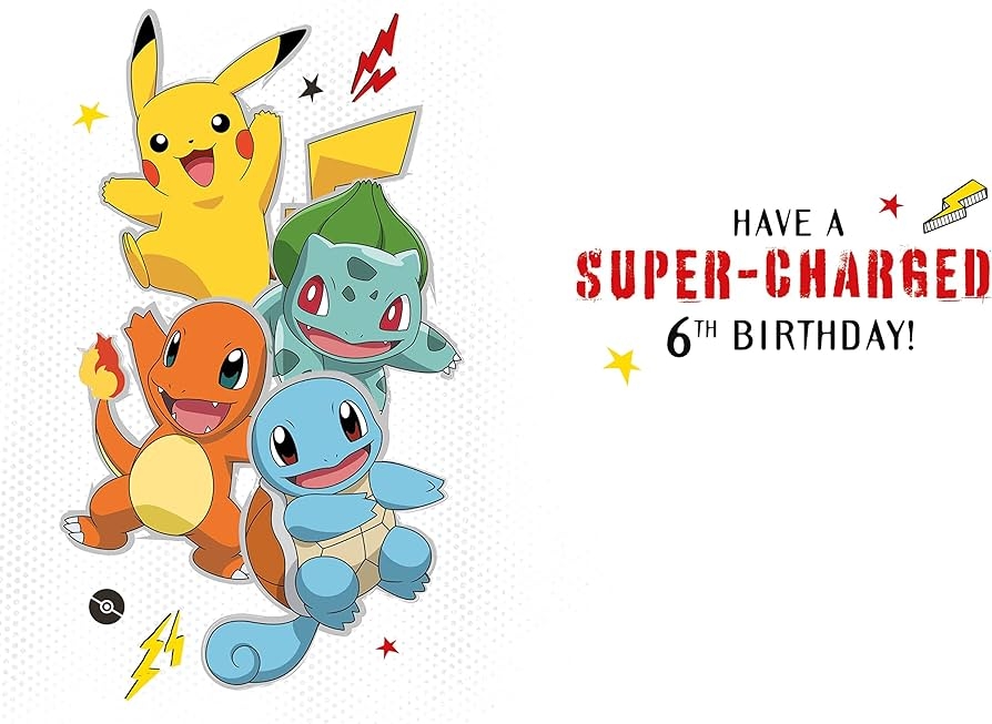 Pokemon Birthday Card 6 Today Worksheets Library