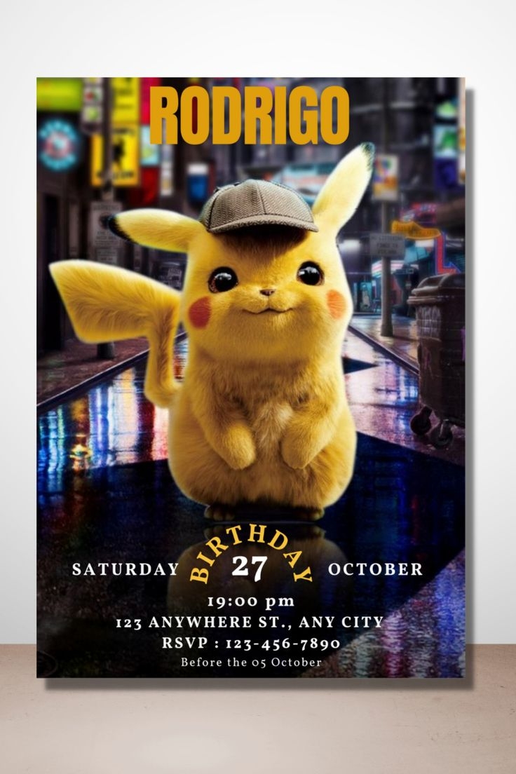 Pokemon Birthday Invite Printable Birthday Invitation Etsy UK In 2023 