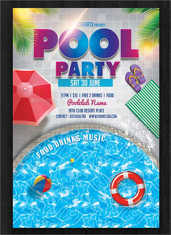 Pool Party Invitations Printable Printable Word Searches