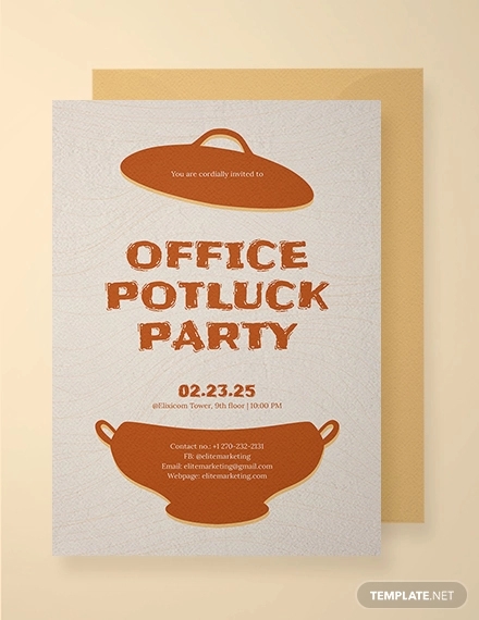 Potluck Invitation Template Free Printable Printable Templates Free