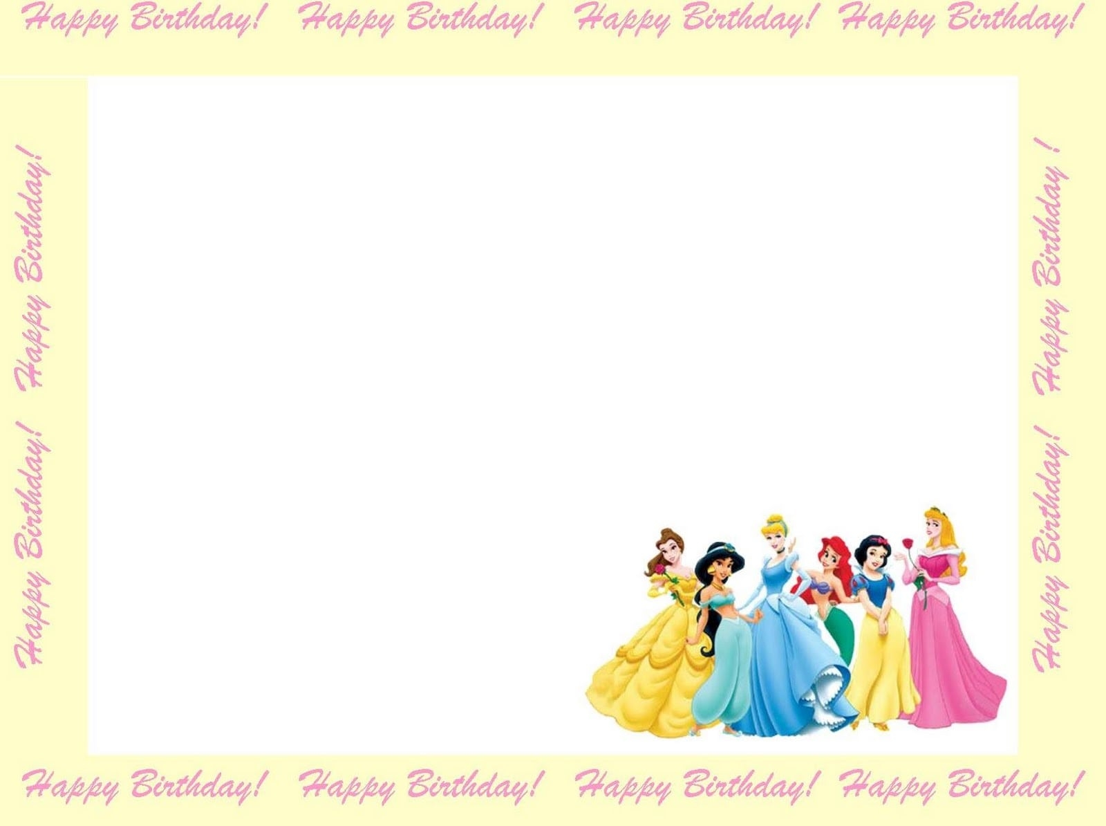 Princess Invitations Templates Free