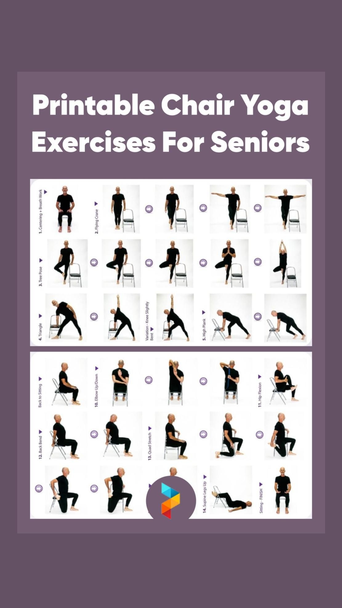 Printable 28 Day Chair Yoga For Seniors Printable New Year Banners