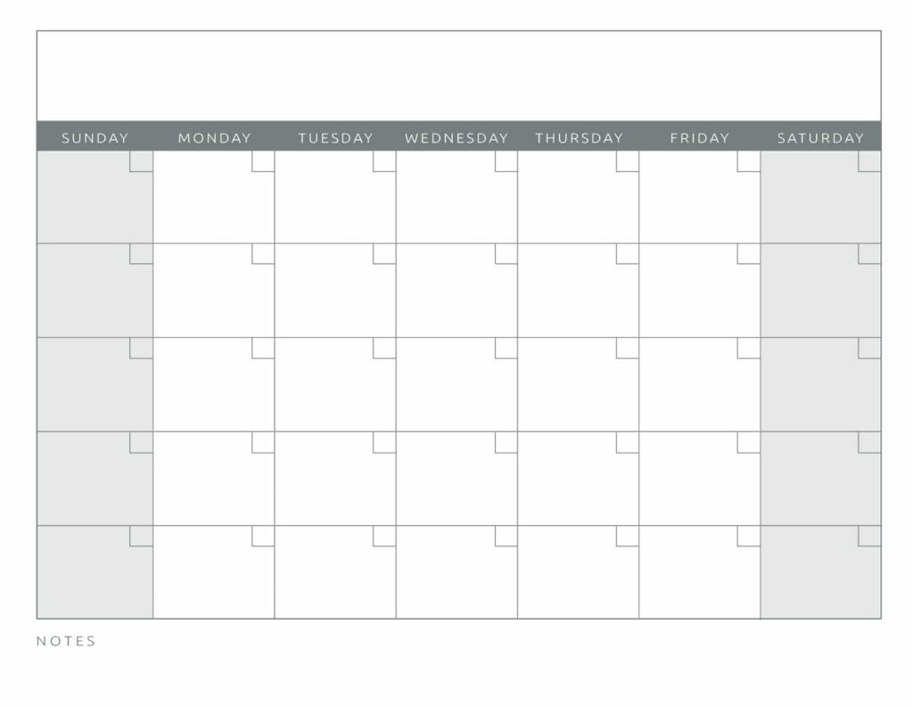 Printable 30 Day Calendar Printable JD
