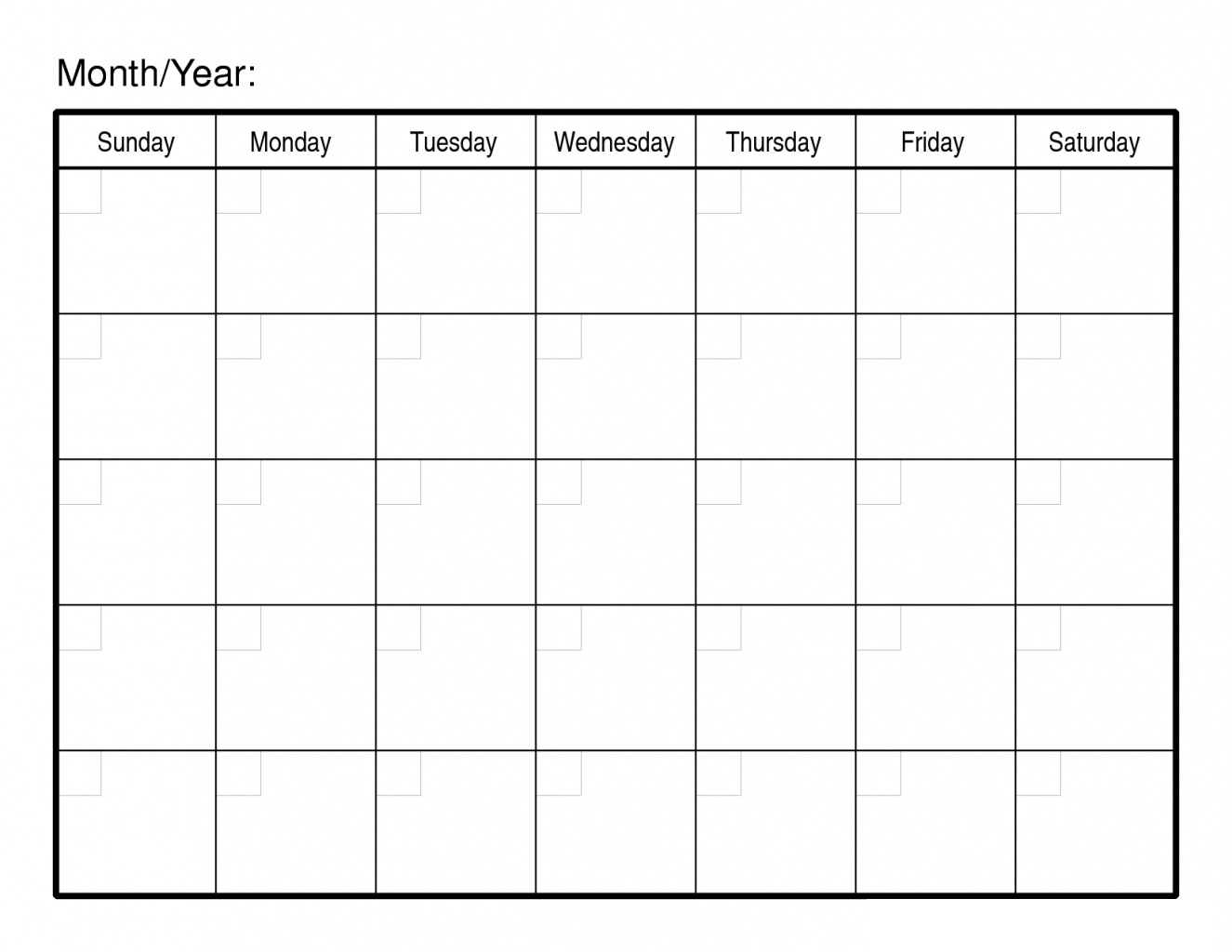 Printable 30 Day Calendar Template Printable Templates