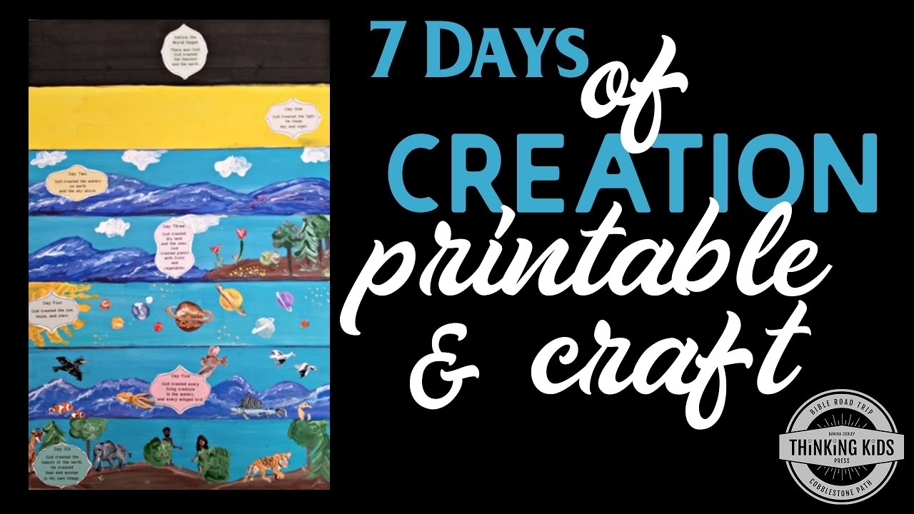 Printable 7 Days Of Creation Crafts