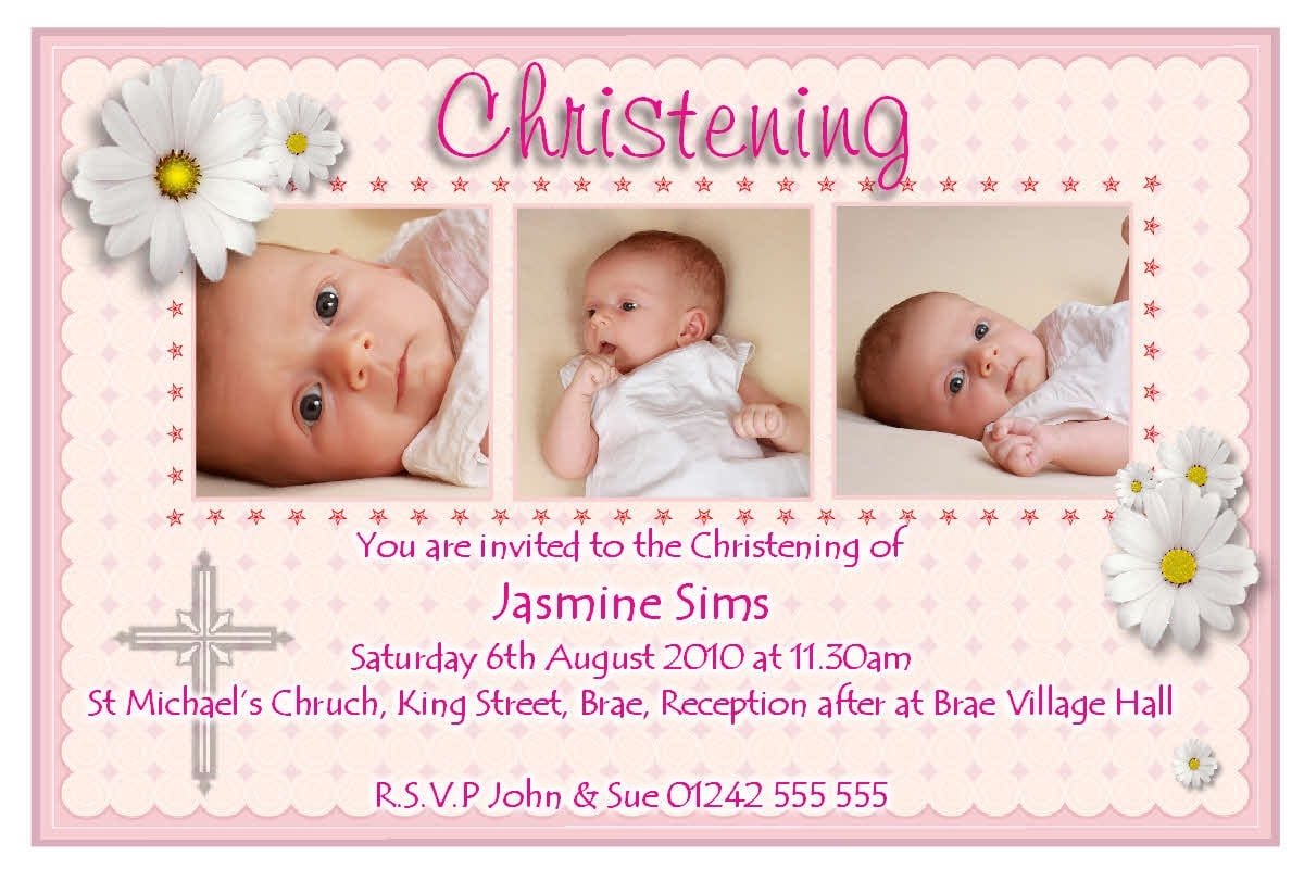 Printable Baby Christening Invitations
