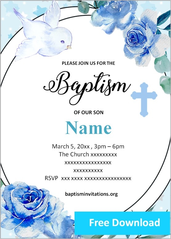 Printable Baptism Cards Printable Calendar