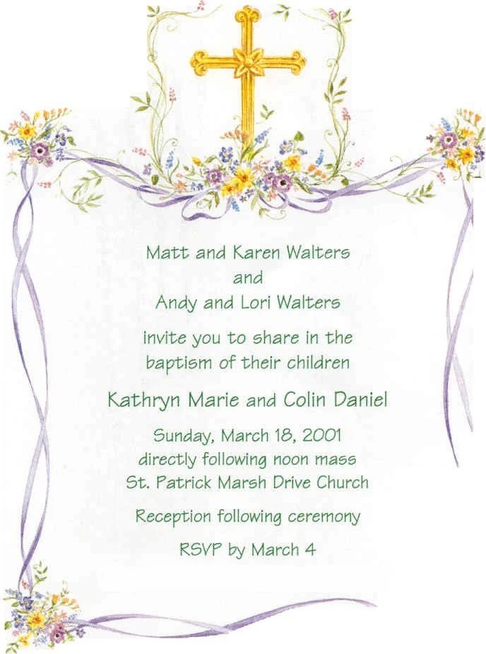 Printable Baptism Cards