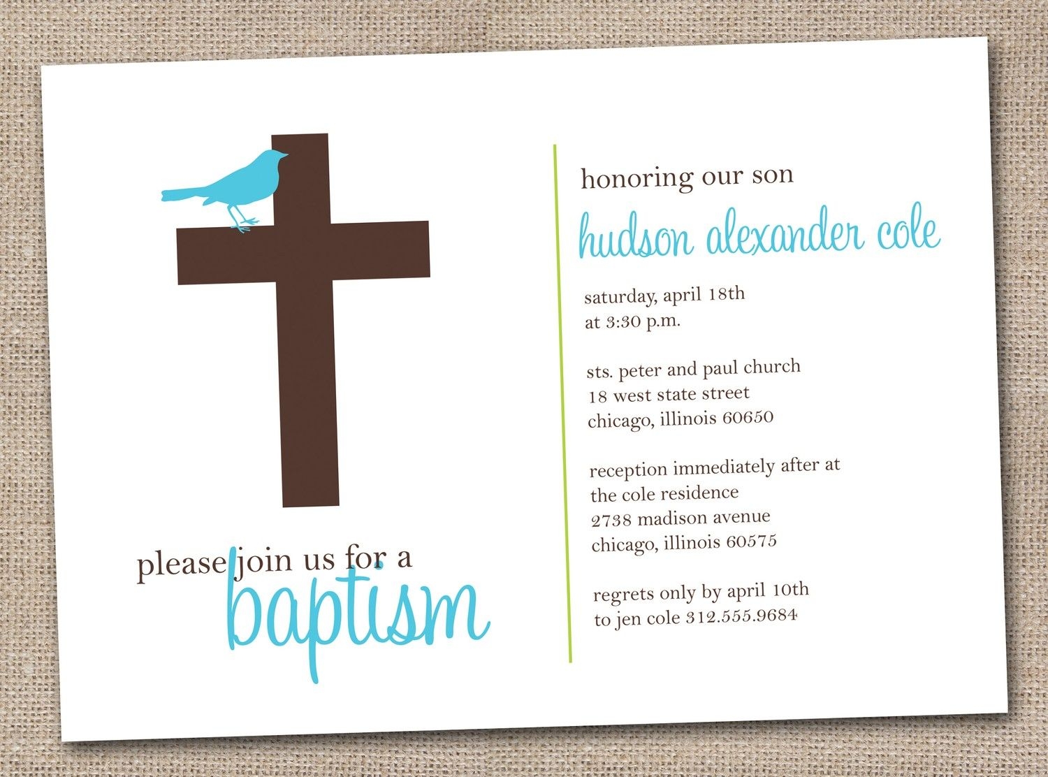 Printable Baptism Cards