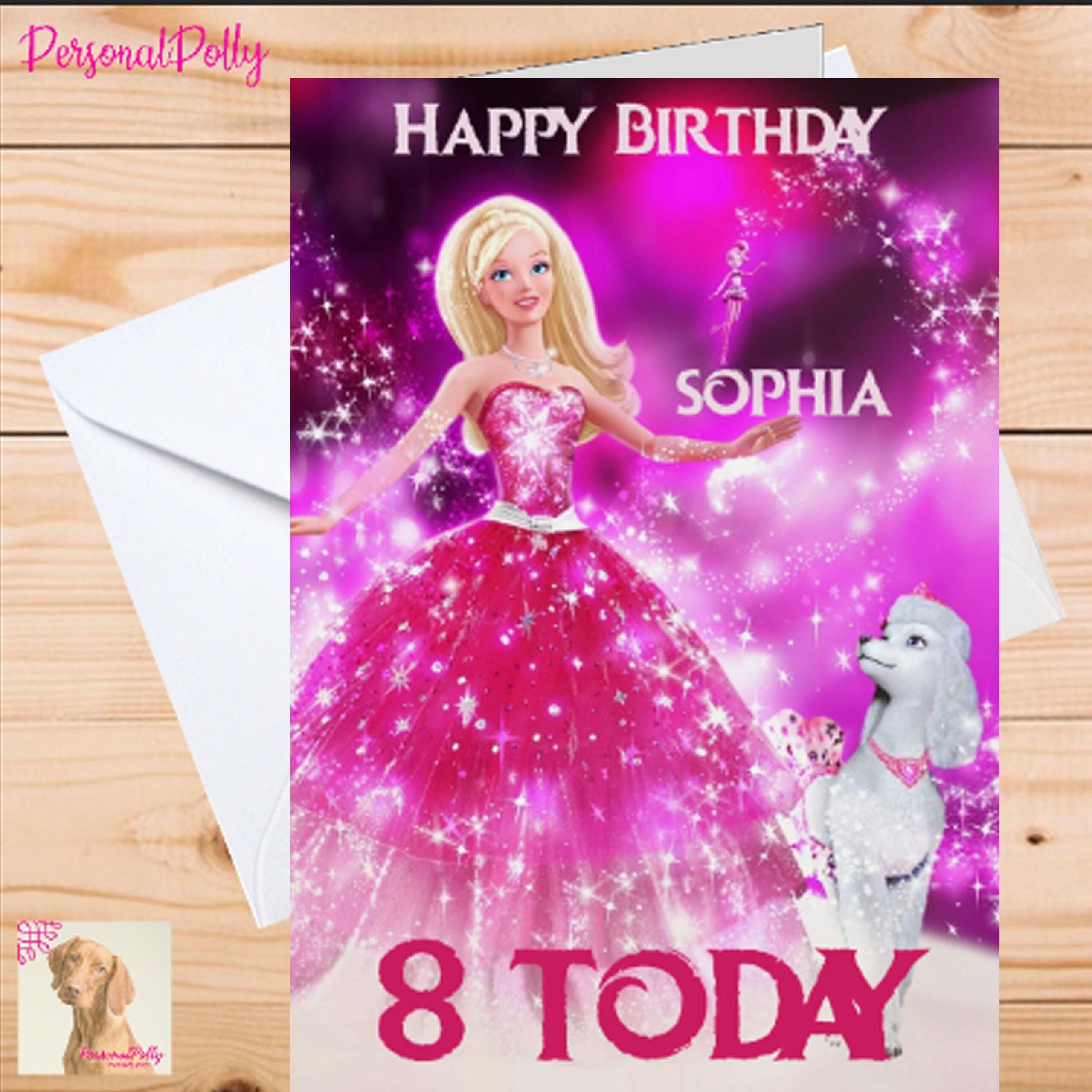 Printable Barbie Birthday Card