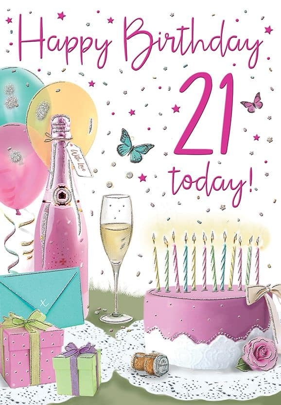 Printable Birthday Cards 21St
