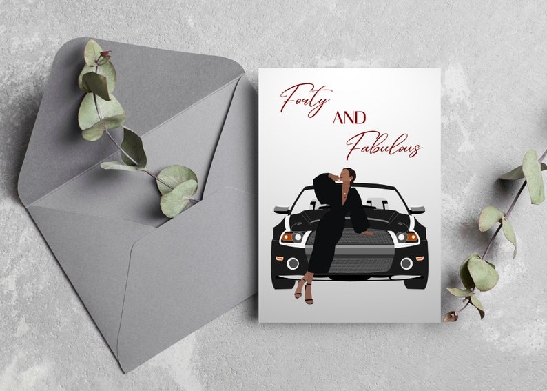 PRINTABLE Birthday Cards Instant Download Cards 40th Birthday 