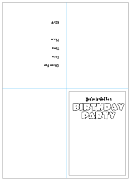 Printable Birthday Invitations 4 Coloringkids