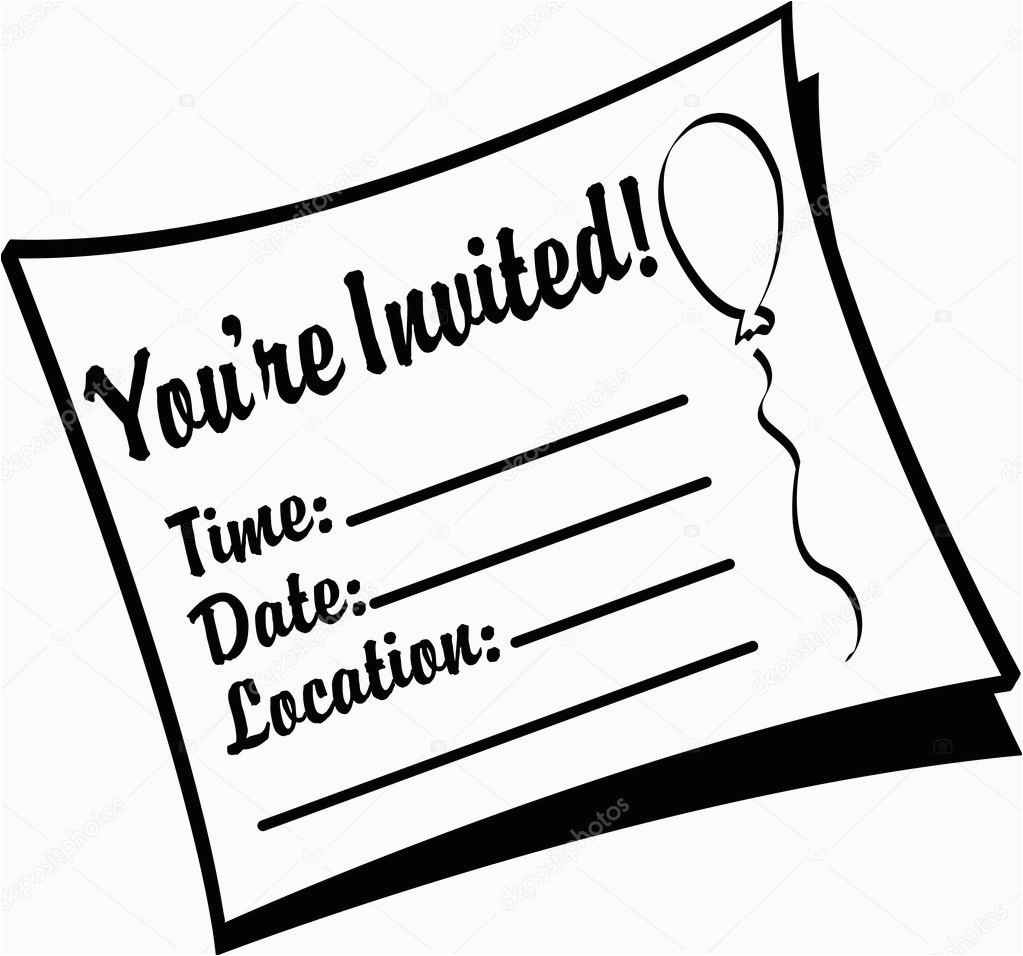 Printable Birthday Invitations Black And White