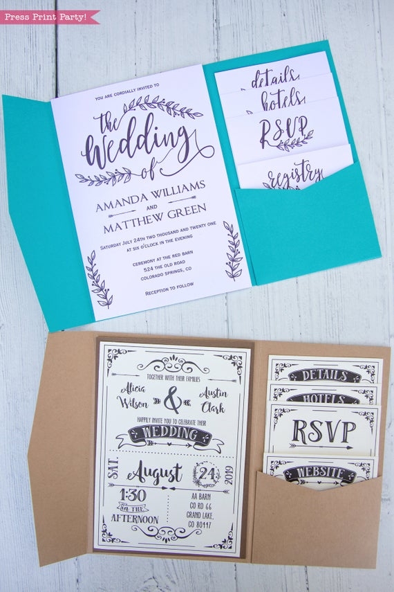 Printable Cardstock Invitations
