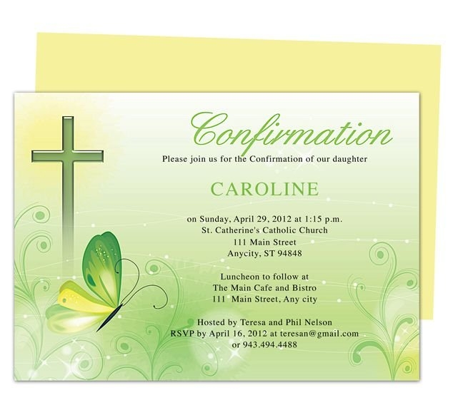 Printable Confirmation Invitations